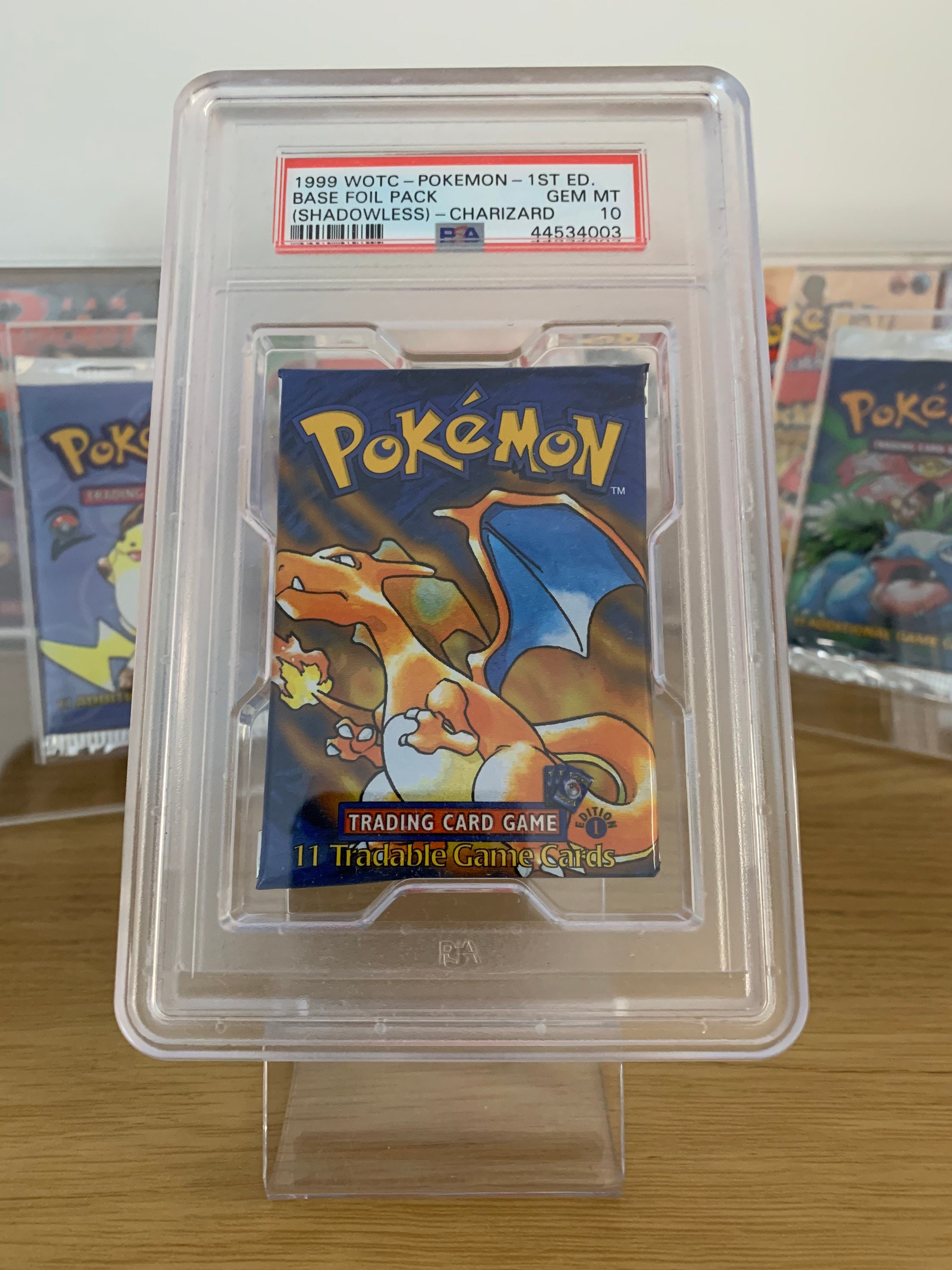 PSA TCG Pokemon Card and Booster Pack Stand for Graded Etsy