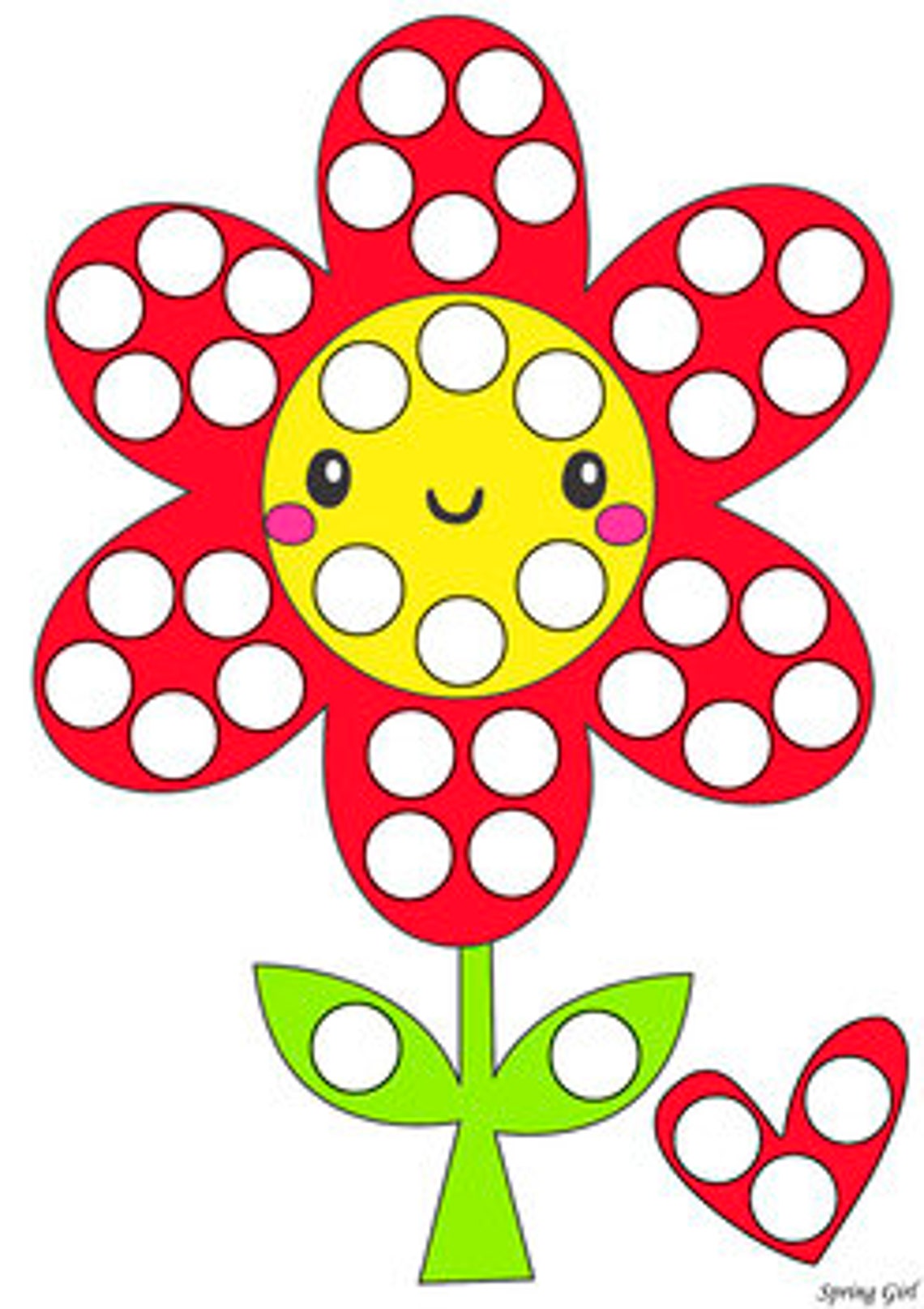 Valentine's Day Do a Dot Printables for Kids - Etsy
