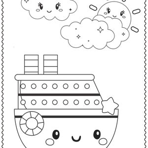 Vehicle Coloring Pages for Kids | Transportation Coloring Book | Car Coloring Sheets | Digital Download
