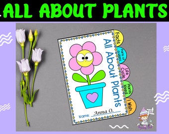 Life cycle of a Plant | Parts of a Plant | Plant Activity Unit | Montessori Plant, Preschool Science, Homeschool Printable, Digital Download
