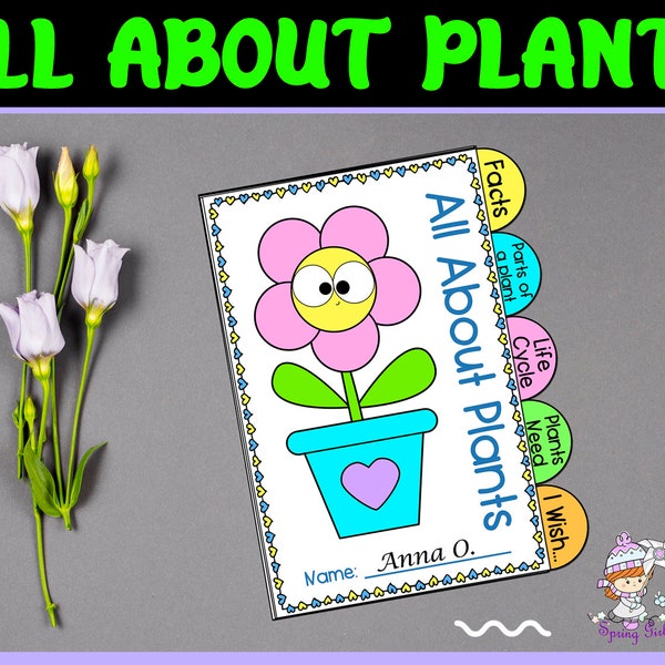 Life cycle of a Plant | Parts of a Plant | Plant Activity Unit | Montessori Plant, Preschool Science, Homeschool Printable, Digital Download