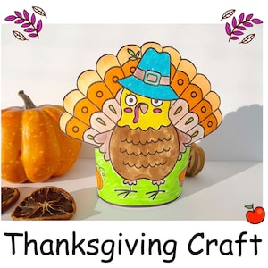 Thanksgiving Paper Craft | Turkey Paper Craft | Instant Download ...
