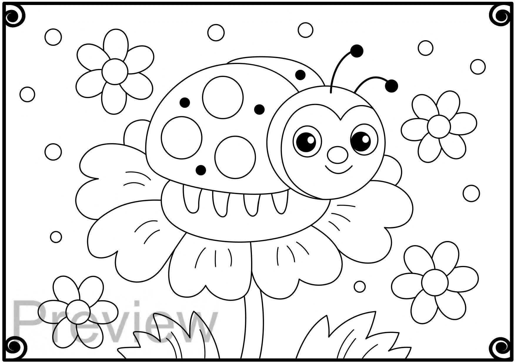 Bugs Coloring Pages Insects Printable Coloring Sheets Spring Activities ...