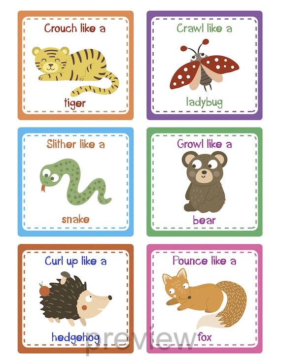 Animal Movement Exercises For Kids