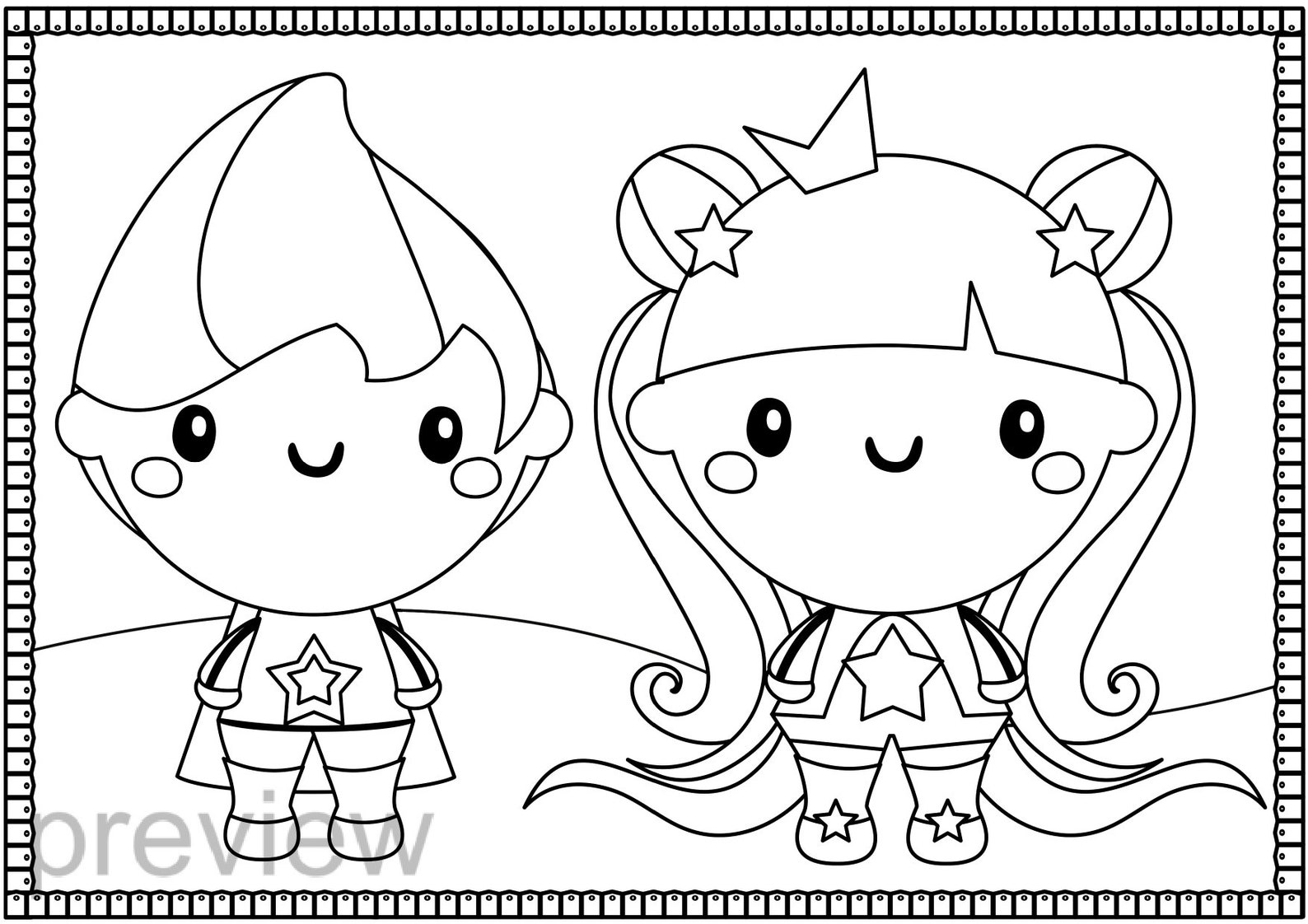Super Hero Coloring Pages Printable Super Hero Coloring Book Etsy