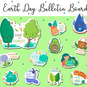 Earth Day Decor | Earth Day Bulletin Board Decor | Earth Day Classroom Door Decoration | Printable Instant Download | PDF File