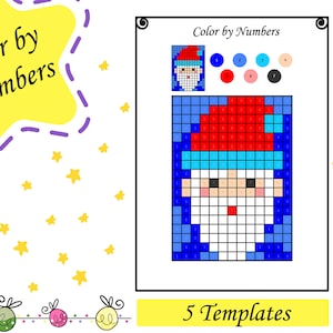 Christmas Mystery Pictures Printable Color by Number Sheets Math Winter ...