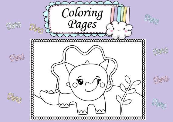 Dinosaur Coloring Book  Printable Coloring Pages for kids