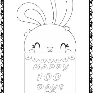 100 Days of School Coloring Pages image 3