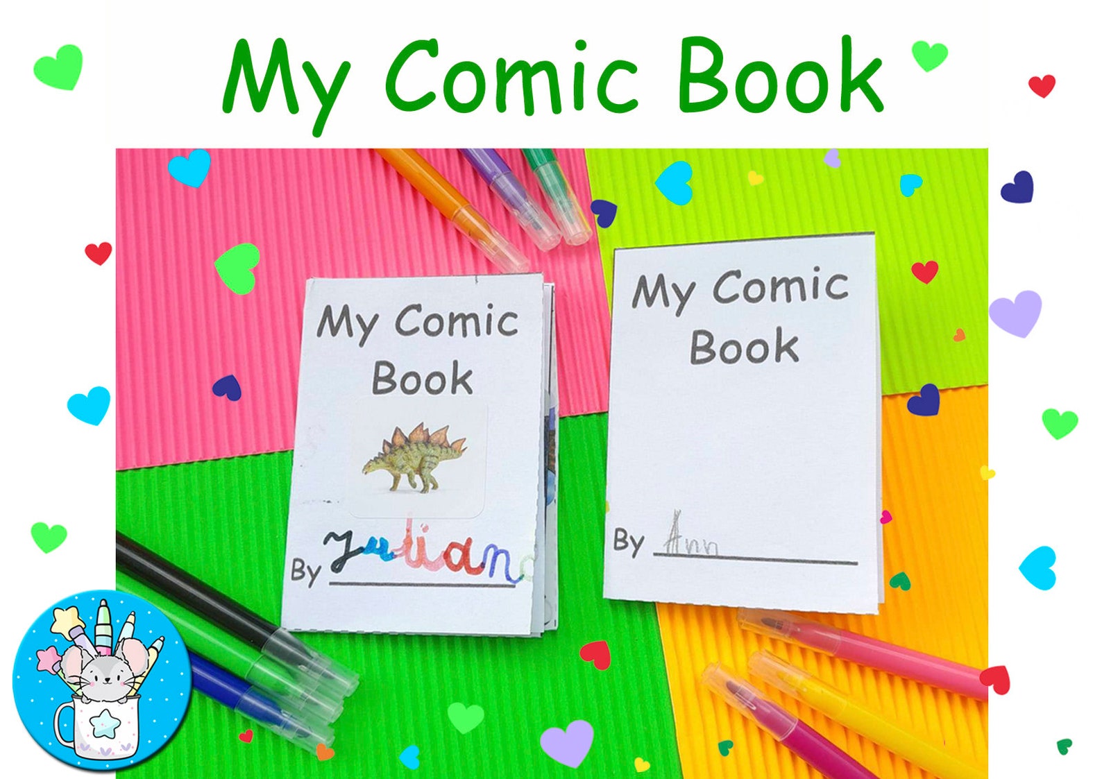 Comic Template for Kids | Create Your Own Comic Book | Printable PDF ...