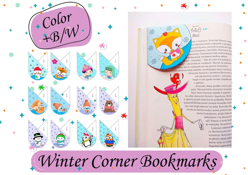 Corner Bookmark Printable Templates | Christmas Activities for Kids ...