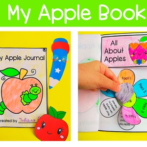Apple Life Cycle Mini Book | Apple Day Lesson Unit | Apple Unit Study | Fall Activities for Kids | Printable Digital Instant | Apple Crafts