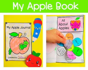 Apple Life Cycle Mini Book | Apple Day Lesson Unit | Apple Unit Study | Fall Activities for Kids | Printable Digital Instant | Apple Crafts