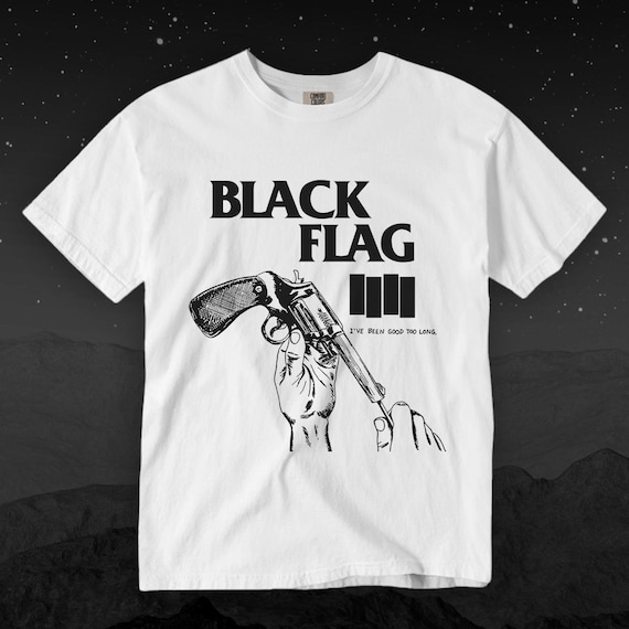 Black Flag Punk Band T-shirt, 'i've Been Good Too Long' Graphic - Etsy