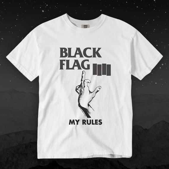 SST RECORDS Black Flag MyRules Tシャツ XL Black Flag 'my Rules' Punk Band T-shirt, Comfort Colors - Etsy