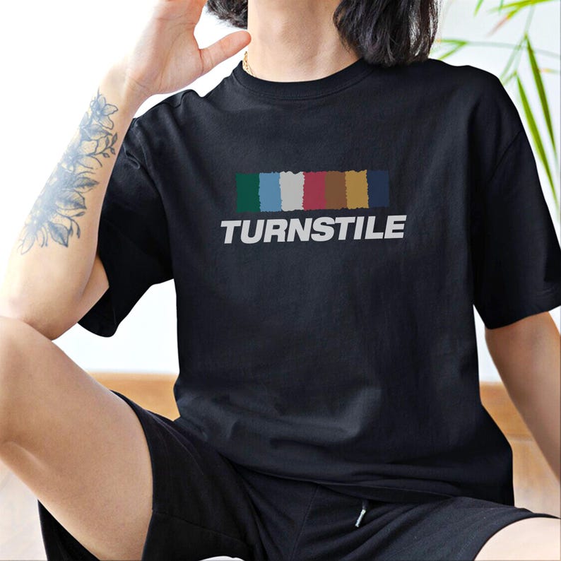 Turnstile "Color Wall" T-Shirt | Comfort Colors Band Tee image 4