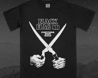 Black Flag Everything Went Black New Men T-shirt Fully Licensed - Etsy