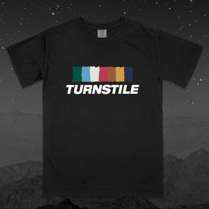 Turnstile "Color Wall" T-Shirt | Comfort Colors Band Tee image 3