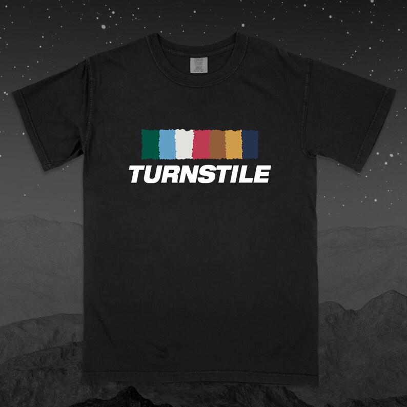 Turnstile "Color Wall" T-Shirt | Comfort Colors Band Tee image 3