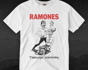 Ramones Teenage Lobotomy T-Shirt, Punk Rock Band Tee