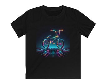 Cyberpunk Neon BMX-T-shirt voor kinderen