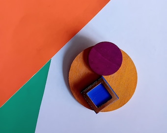 Artistic brooch,handmade brooch,abstract art brooch,gift for her
