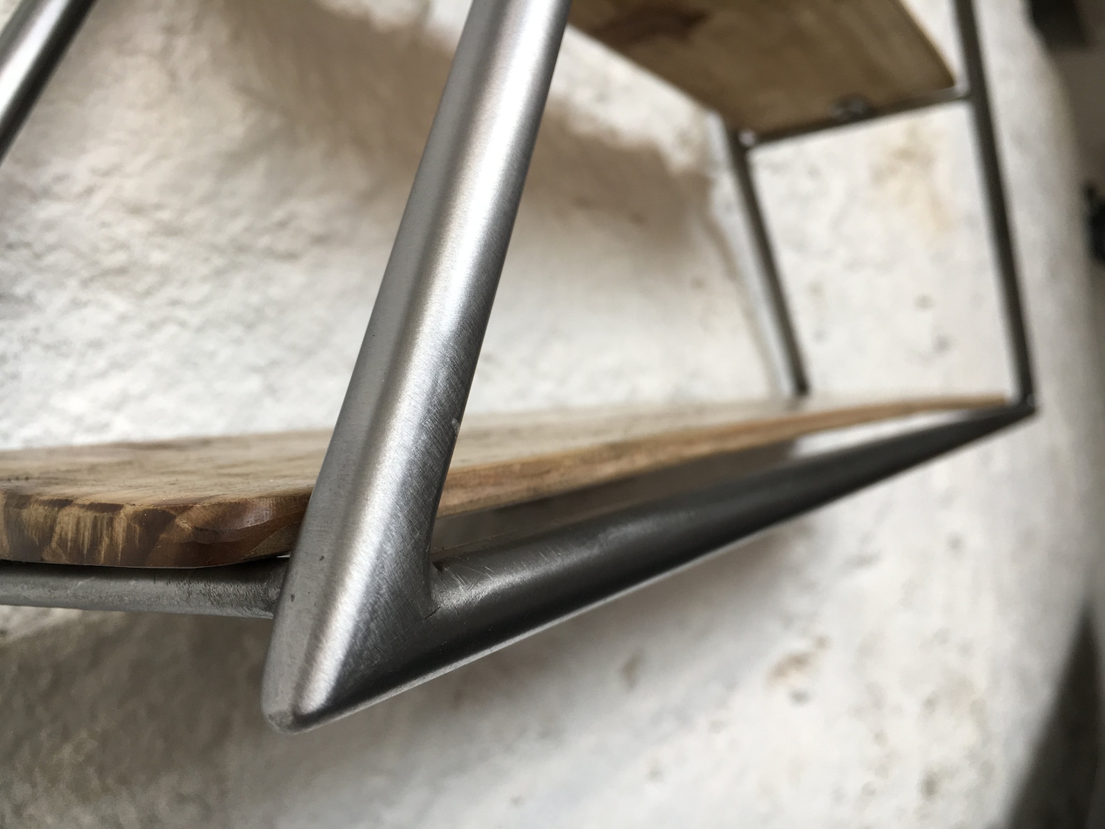 Metal and Wood Triangle Shelves Geometric Shelf Wall Shelf Etsy