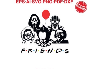 Free Free 189 Silhouette Horror Movie Horror Friends Svg SVG PNG EPS DXF File