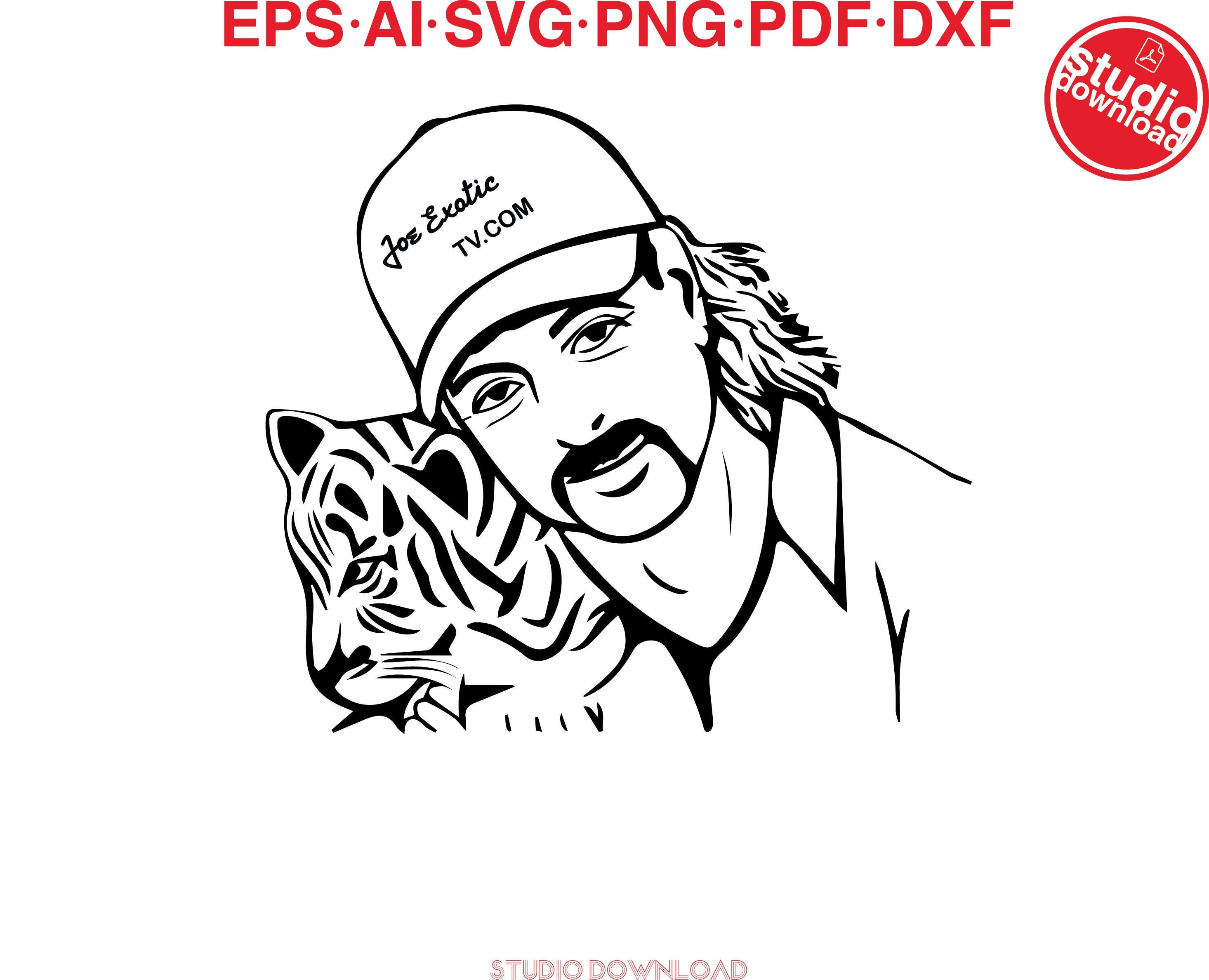 Joe Exotic SVG Cut File Download Cricut & Silhouette Etsy