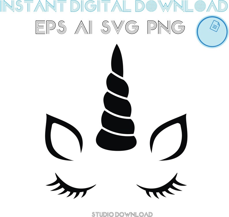 Unicorn Horn Ears SVG