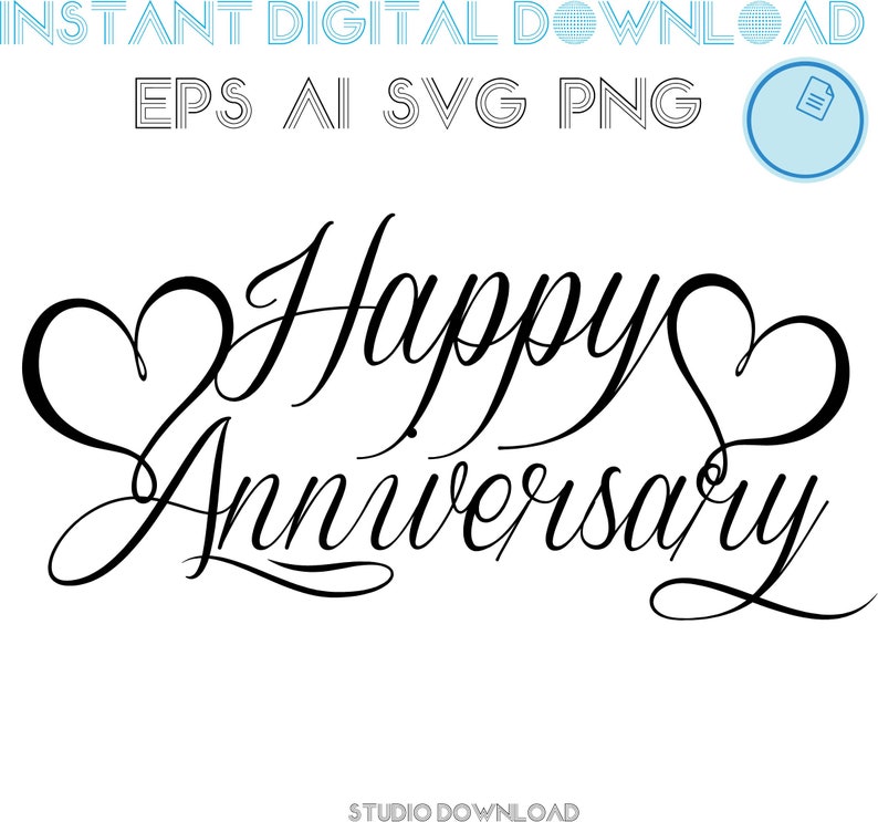 Download Cake Topper Svg Dxf Happy Anniversary Letters Svg Png Birthday Svg Birthday Svg For Cricut Cake Topper Cut Files Clip Art Art Collectibles Vadel Com