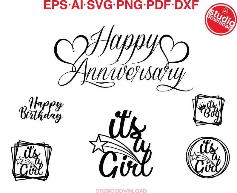 Free Free Cake Topper Svg Bundle 235 SVG PNG EPS DXF File