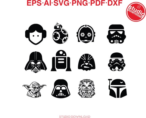 Download Baby Yoda Eps Star Wars Vector Cut Files For Cricut And Etsy