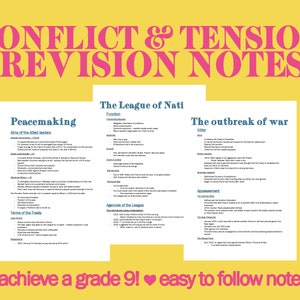 GCSE Grade 8/9 History Conflict & Tension, 1918-1939 Revision Notes