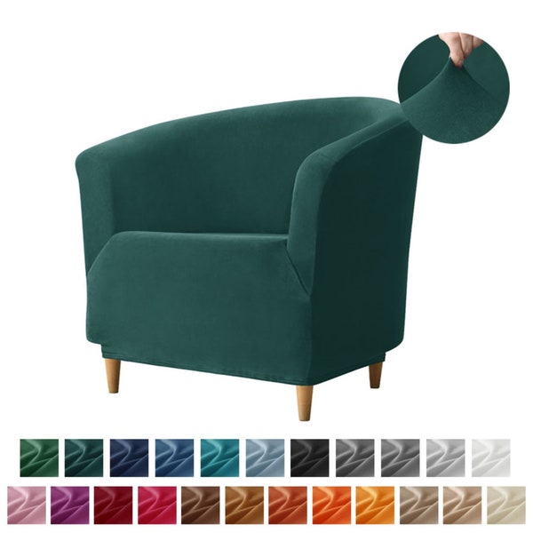 Housse de fauteuil de baignoire Velvet Club | Housse de chaise élastique épaisse | pour le salon, étui de haute qualité