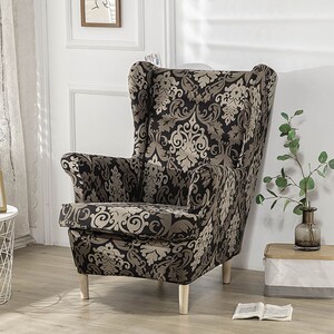 Geometric Wing Chair Cover | Seat Cushion Recliner Sofa Slipcover| High Quality Armchair Case Anti-Dust Non-Slip