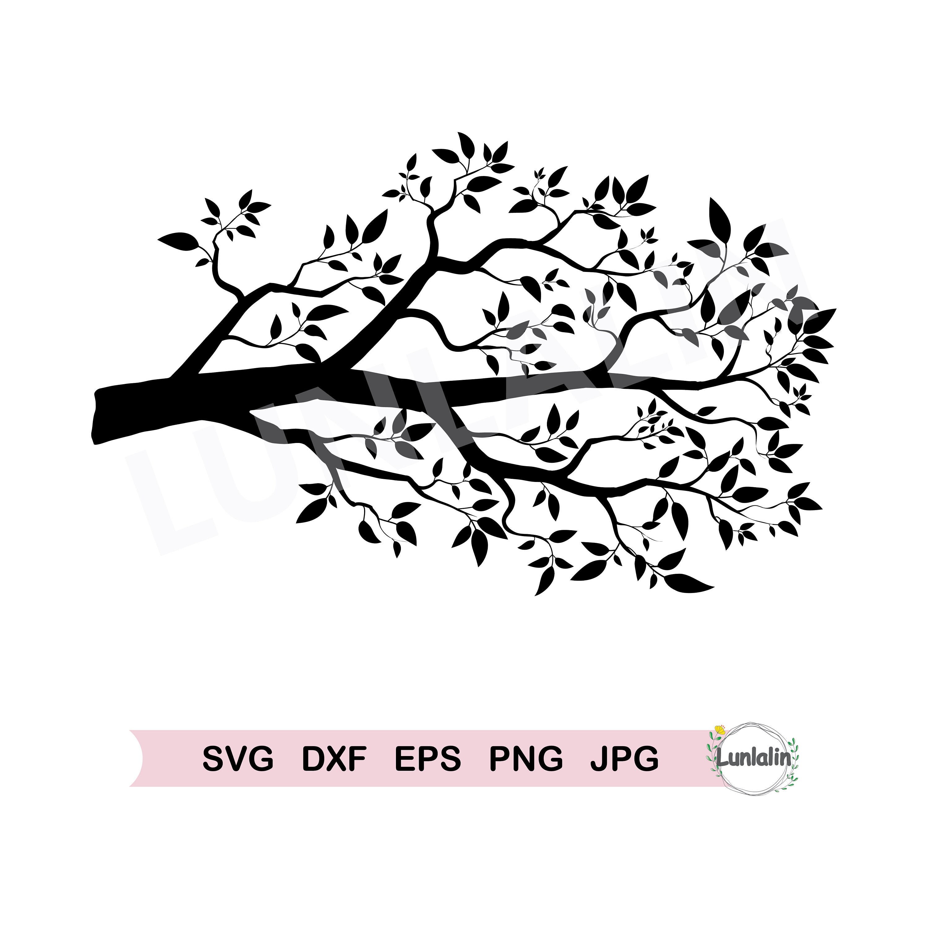 Tree Branches Silhouette SVG DXF PNG Cricut File Cut | Etsy