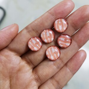 10pcs 8mm-30mm hecho a mano flecha de la foto redondo cabujón de cristal