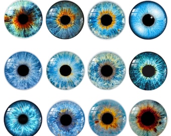 Cabujones de vidrio con forma de ojo de dragón, muñeca y animal para manualidades, bisutería, esculturas y adornos (A185)