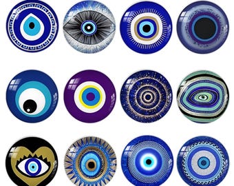 Cabujones de vidrio con forma de ojo de dragón, muñeca y animal para manualidades, bisutería, esculturas y adornos (A178)