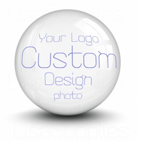 Personalización DIY Cabujón de vidrio hecho a mano Personalice su diseño/Imagen/foto y logotipo