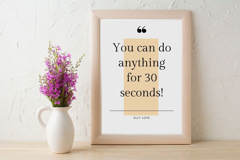 Ally Love Motivational Inspirational Workout Quote Saying PDF Digital Download Printable image 5