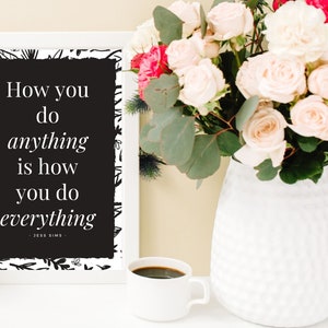 Jess Sims Instructor Motivational Quote Wall Art