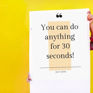 Ally Love Motivational Inspirational Workout Quote Saying PDF Digital Download Printable