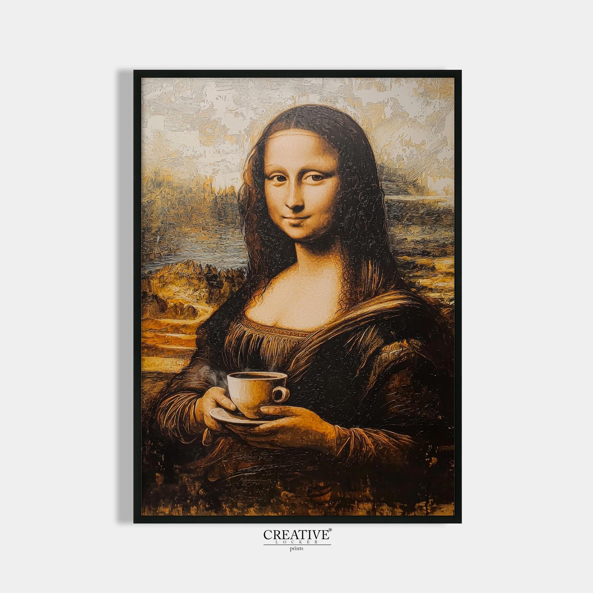 Coffee and Mona Lisa - Etsy