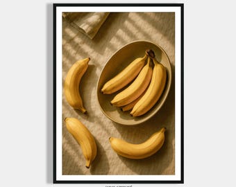 Kitchen Pictures Modern - Vintage Art Banana Orchard - Dining Room Picture Decoration Digital Wall Decoration - Modern Home Decoration Vintage Poster