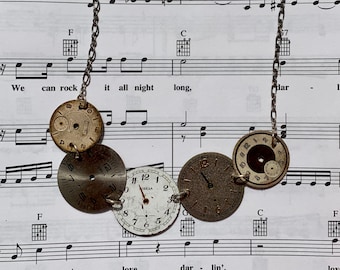 Vintage Watch Face Necklace