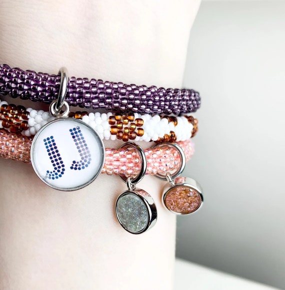 Charm Bracelet - Your Own Initial, Monogram or Text/Quote!