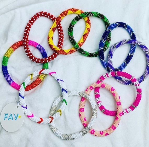 Beaded Nepal Stacking Bracelet