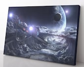 Star Trek Enterprise Canvas Print - Star Trek Poster - Star Trek Painting - Star Trek Wall Art - Star Trek Decor - Gift For Star Trek Fan